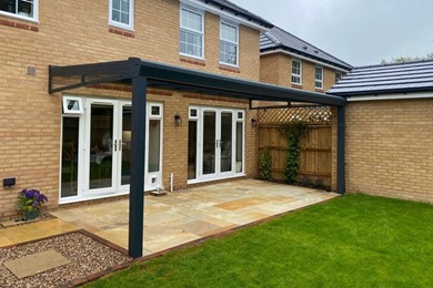 Extra Wide Stunning Glass Roof Veranda