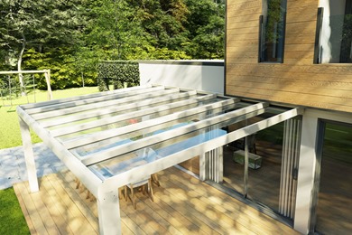 Avant-Garde White Glass Veranda Avant-Garde White Glass Veranda