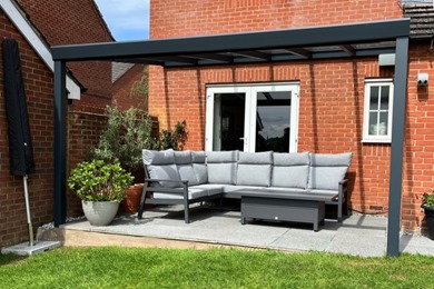 Beautiful Glass Veranda In Anthracite Grey Beautiful Glass Veranda In Anthracite Grey