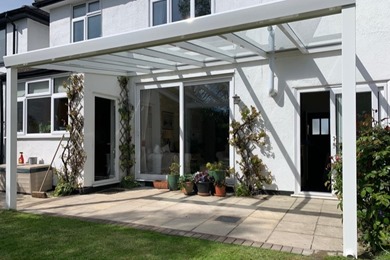 Striking White Glass Roof Aspire Veranda Striking White Glass Roof Aspire Veranda