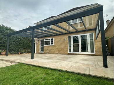 Aspire+ Extra Wide Garden Veranda With Glass Roof
