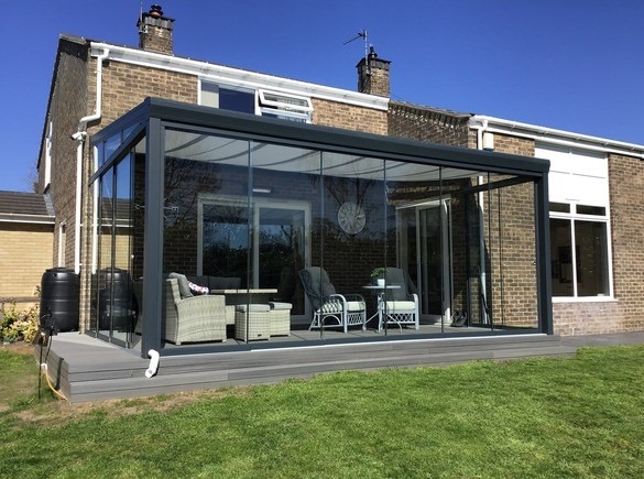 Stunning Panorama Glass Sunroom