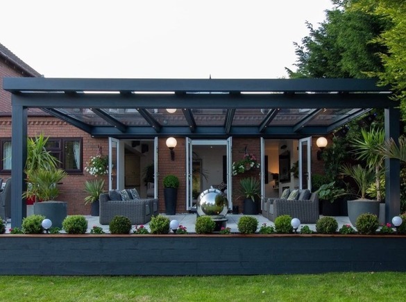 Stunning Ultra Glass Roof Garden Veranda Stunning Ultra Glass Roof Garden Veranda