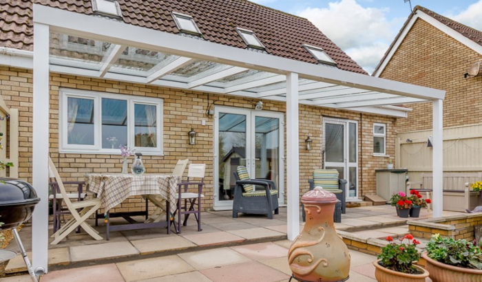 veranda on garden patio