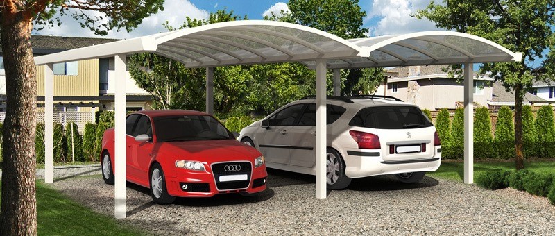 Double Free Standing Carport Type