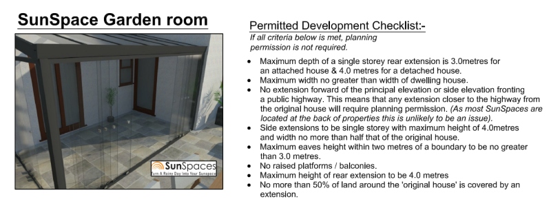 permitted development garden room checklist